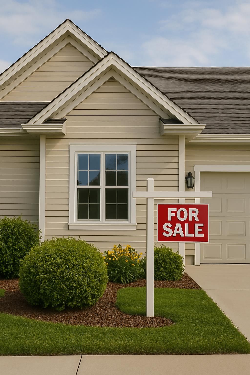 For Sale sign in front of a Texas home — successful closing