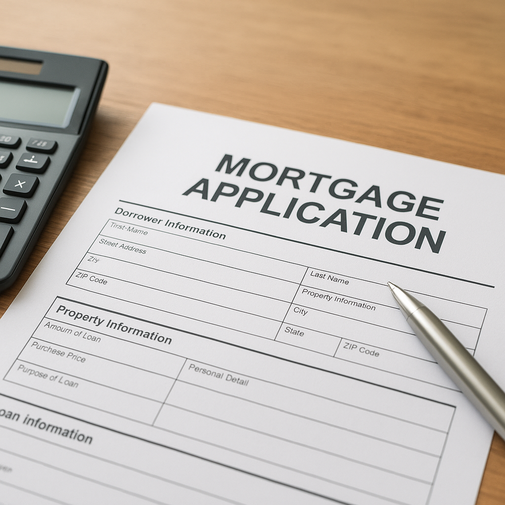 Mortgage application form and calculator for Chapter 7 bankruptcy waiting period post