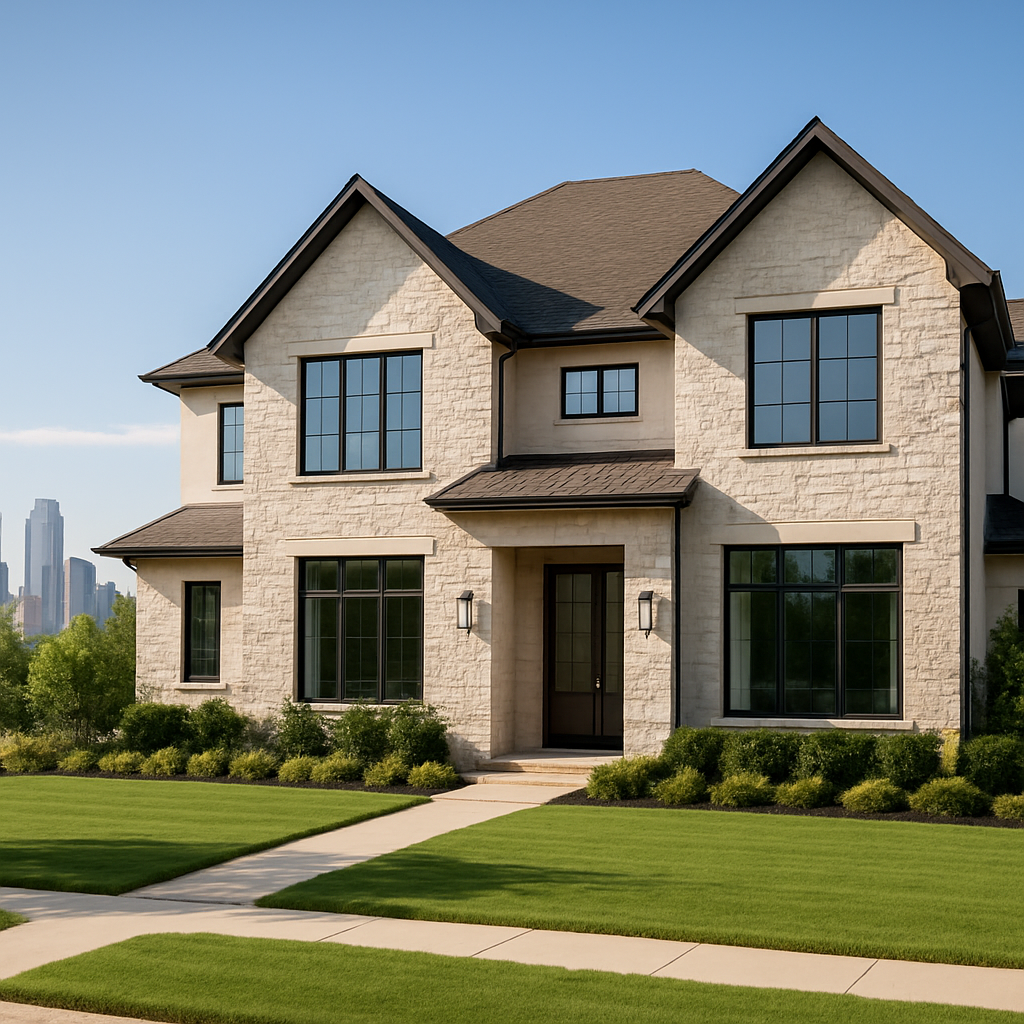Home near Dallas TX skyline for conventional loan purchase 2026