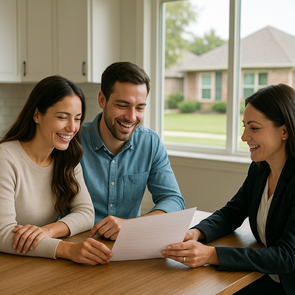 DFW buyers reviewing home purchase offer with realtor fall 2026 buyers market