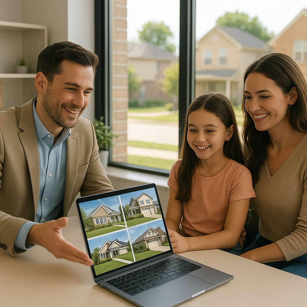 DFW buyer's market mortgage strategy 2026 — family with mortgage officer at Texas office
