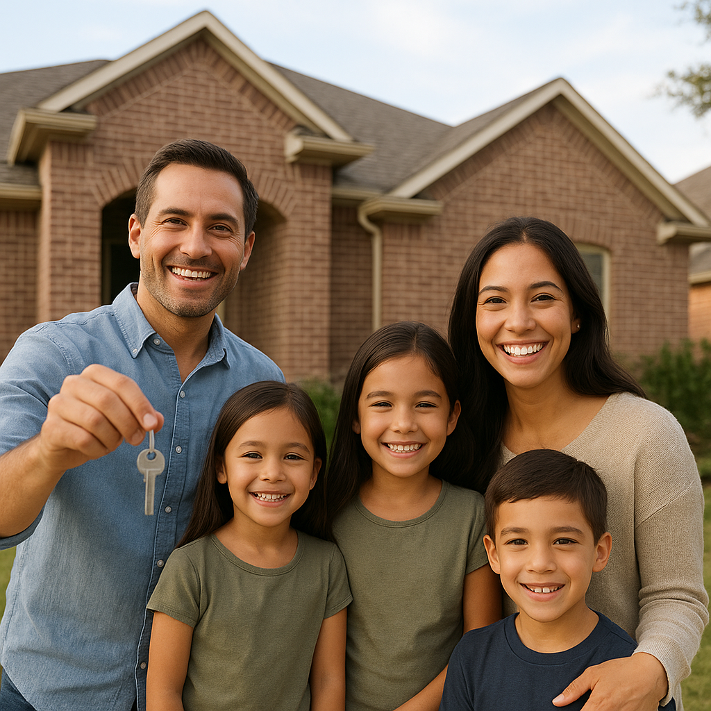 Dallas TX homebuyers reviewing down payment assistance paperwork with mortgage officer 2026