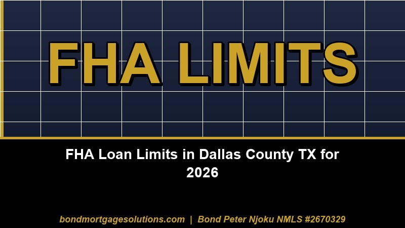 FHA Loan Limits in Dallas County TX for 2026