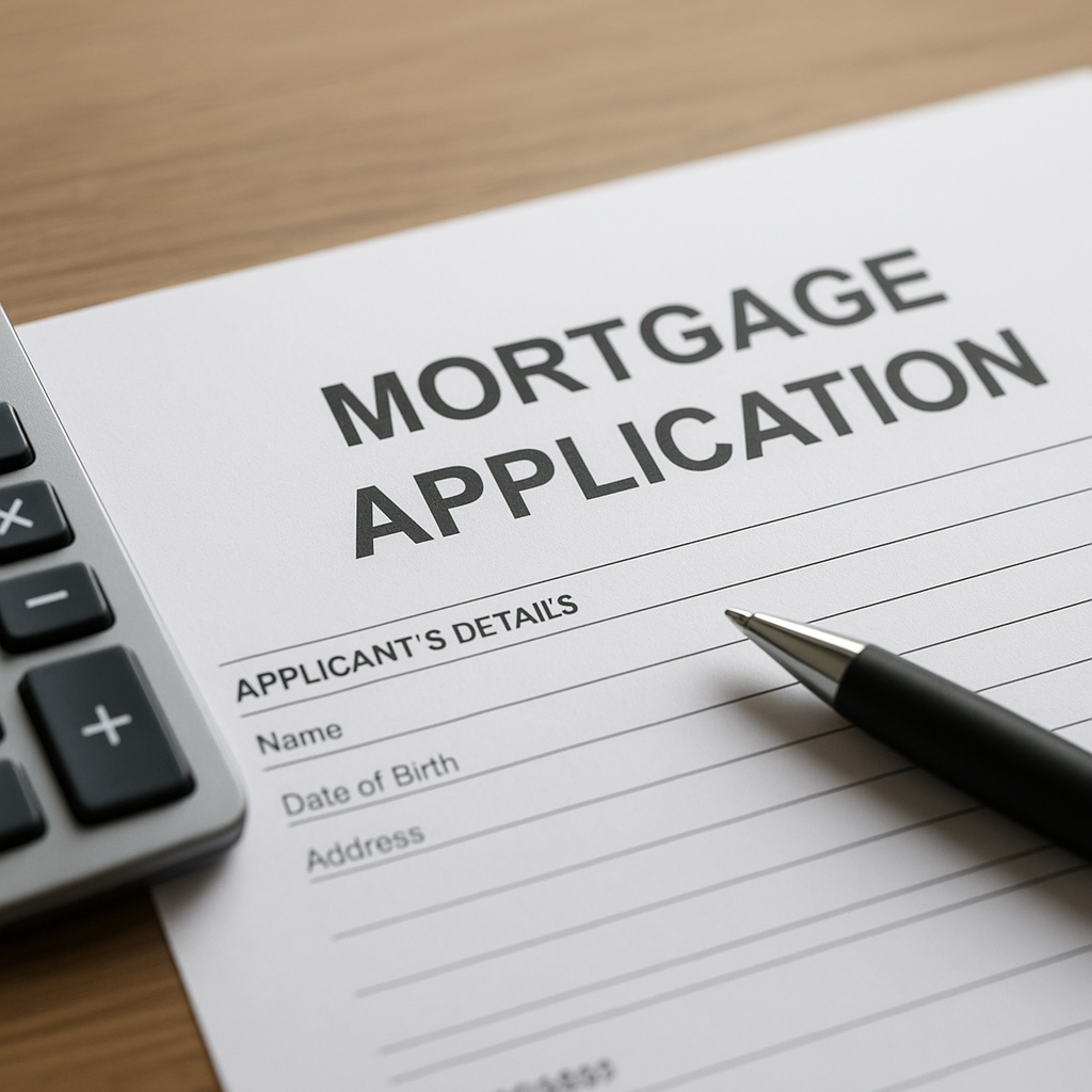 Mortgage application form and calculator showing Texas homestead exemption savings 2026