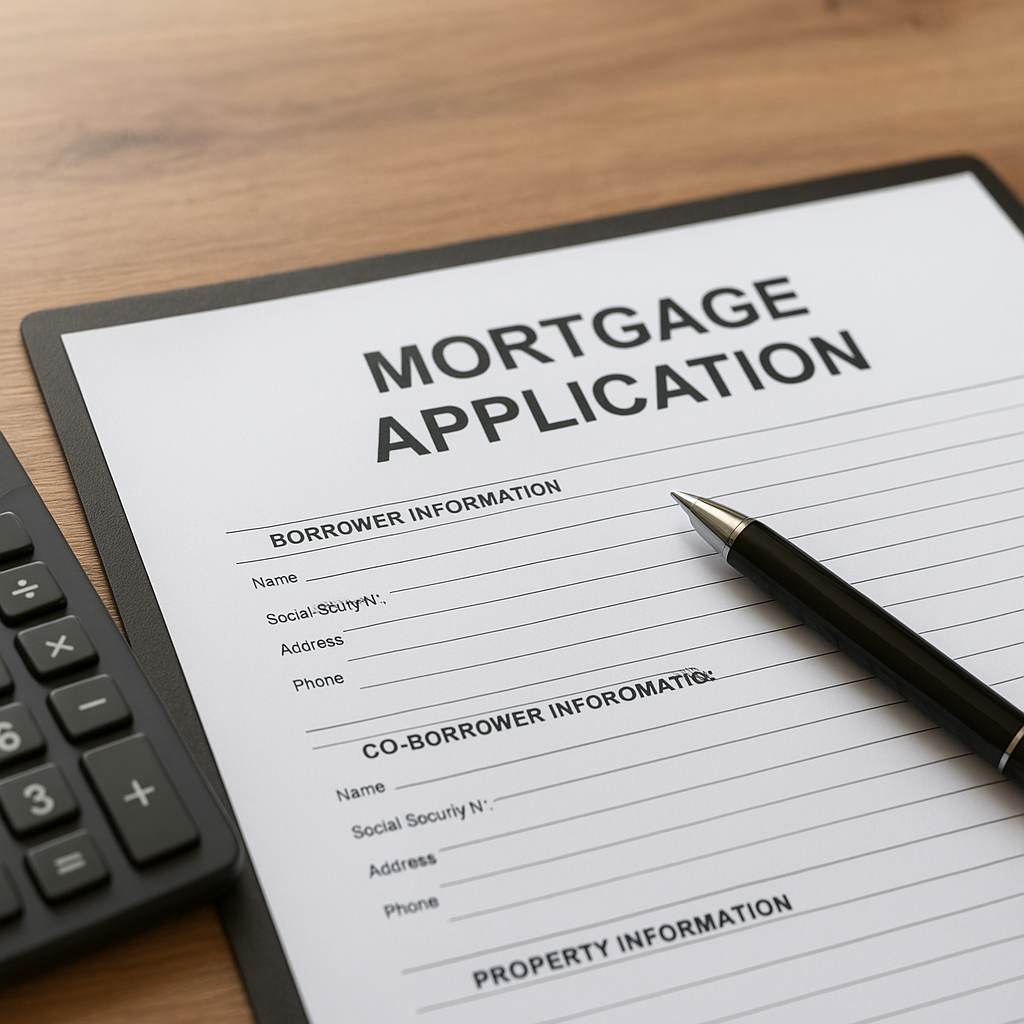 Mortgage application form and calculator on desk representing new UAD 3.6 appraisal requirements DFW