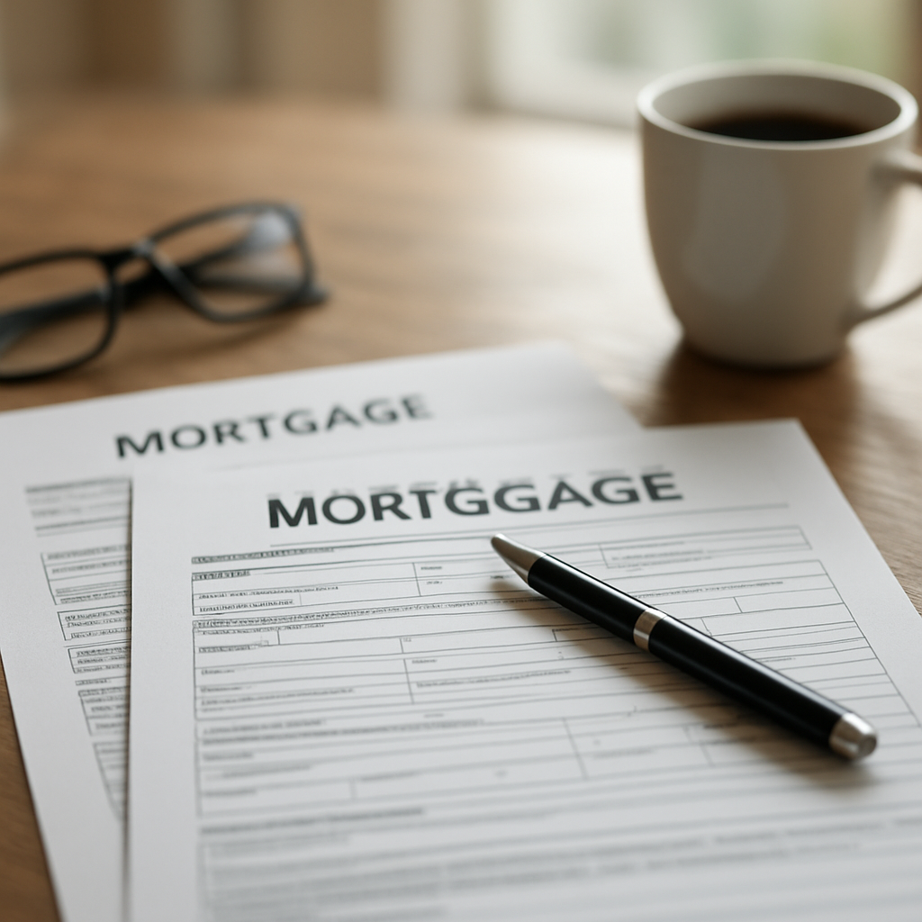 Mortgage application documents comparing USDA and FHA loan options for Texas buyers